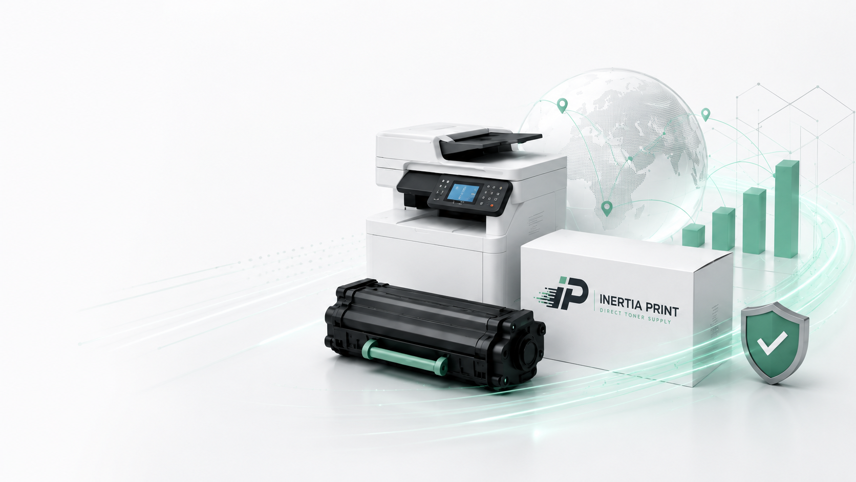 Inertia Print — office printer, toner cartridge and international supply network